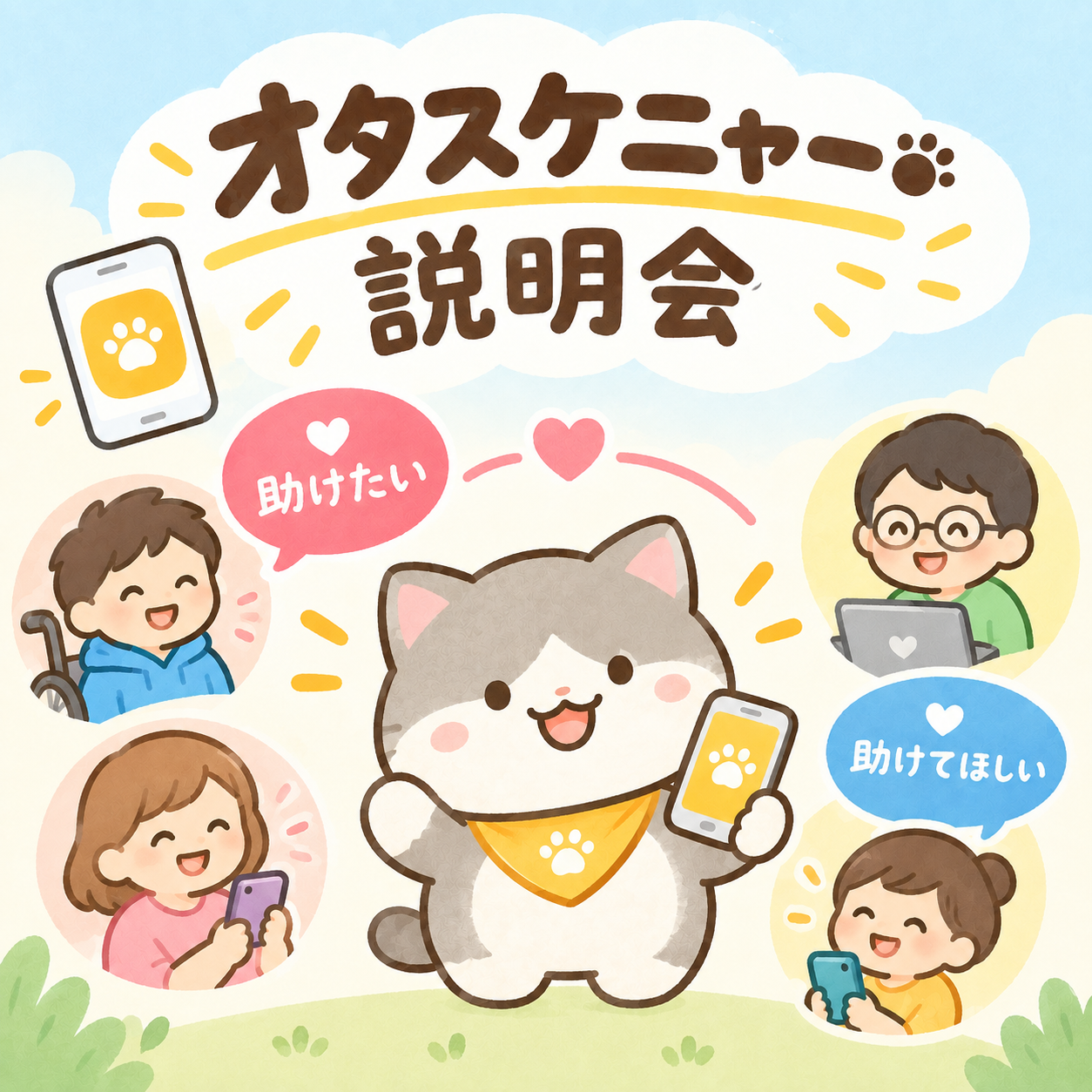 席の譲り合いを革命する「オタスケニャー」